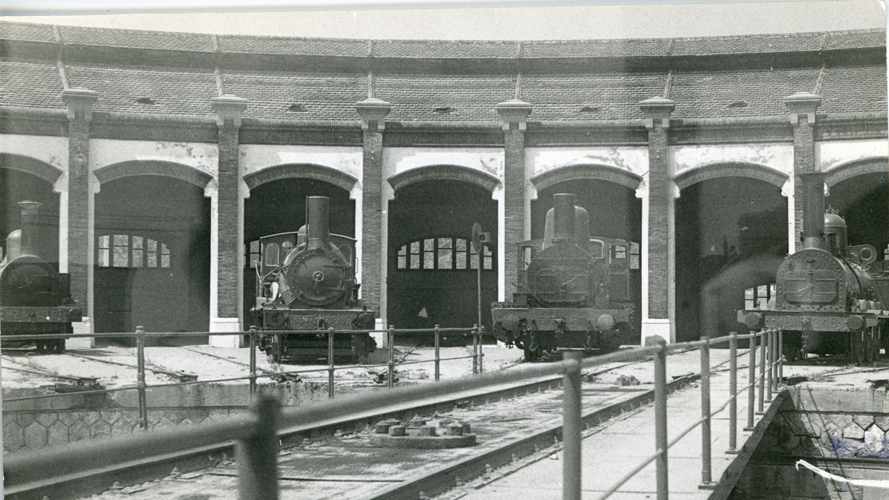 Exposició de locomotores pel XIX Congrés Internacional del Morop, 1972